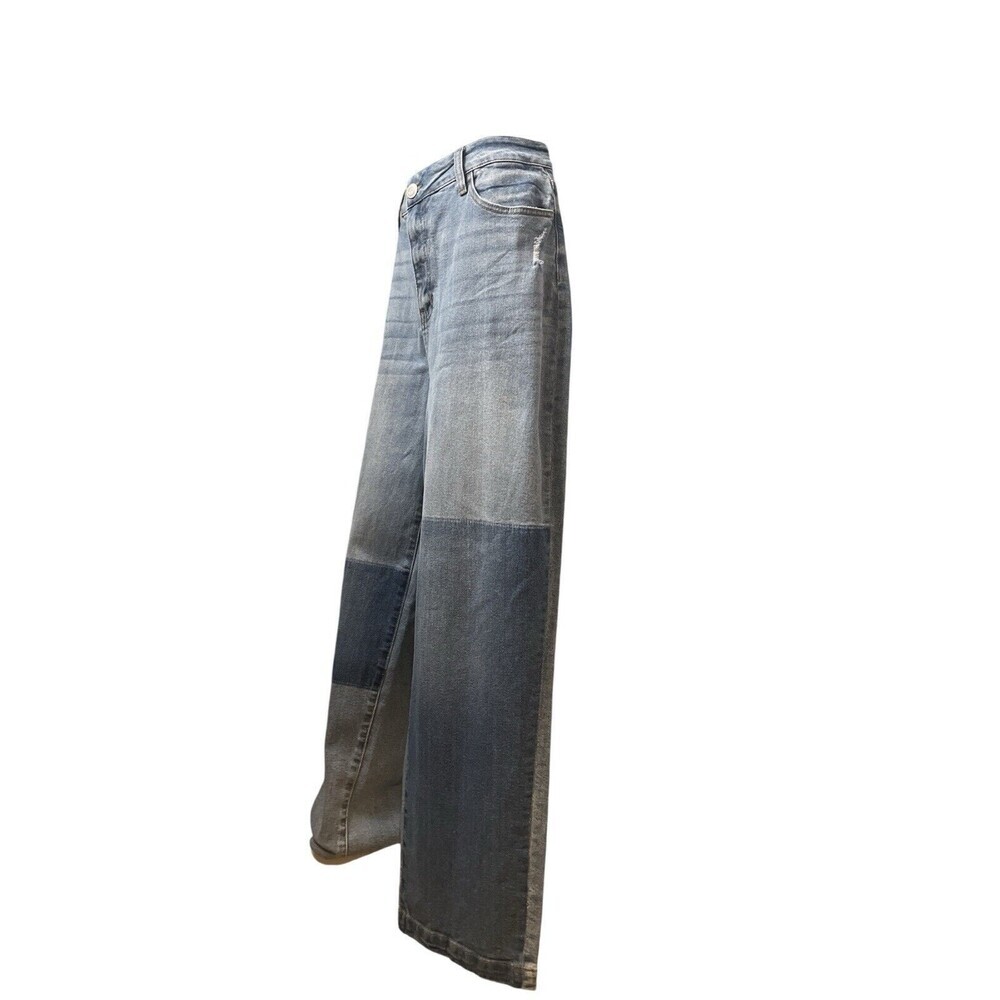 NWT AND NOW THIS Ultra Rise Straight Leg 2Toned Denim Jeans Women’s Plus Size-14 - Picture 5 of 14